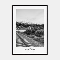 Kaikōura Portrait B&W Poster