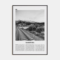 Kaikōura Travel B&W Poster