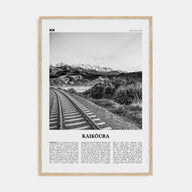 Kaikōura Travel B&W Poster