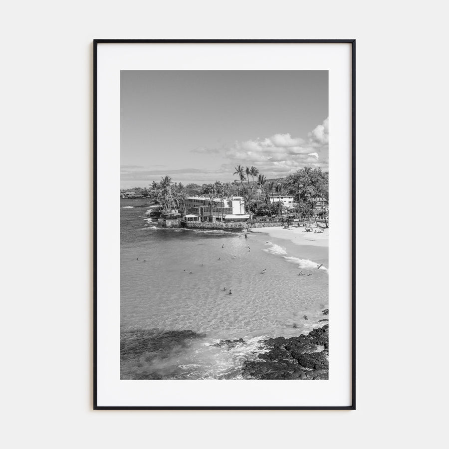 Kailua-Kona Photo B&W Poster