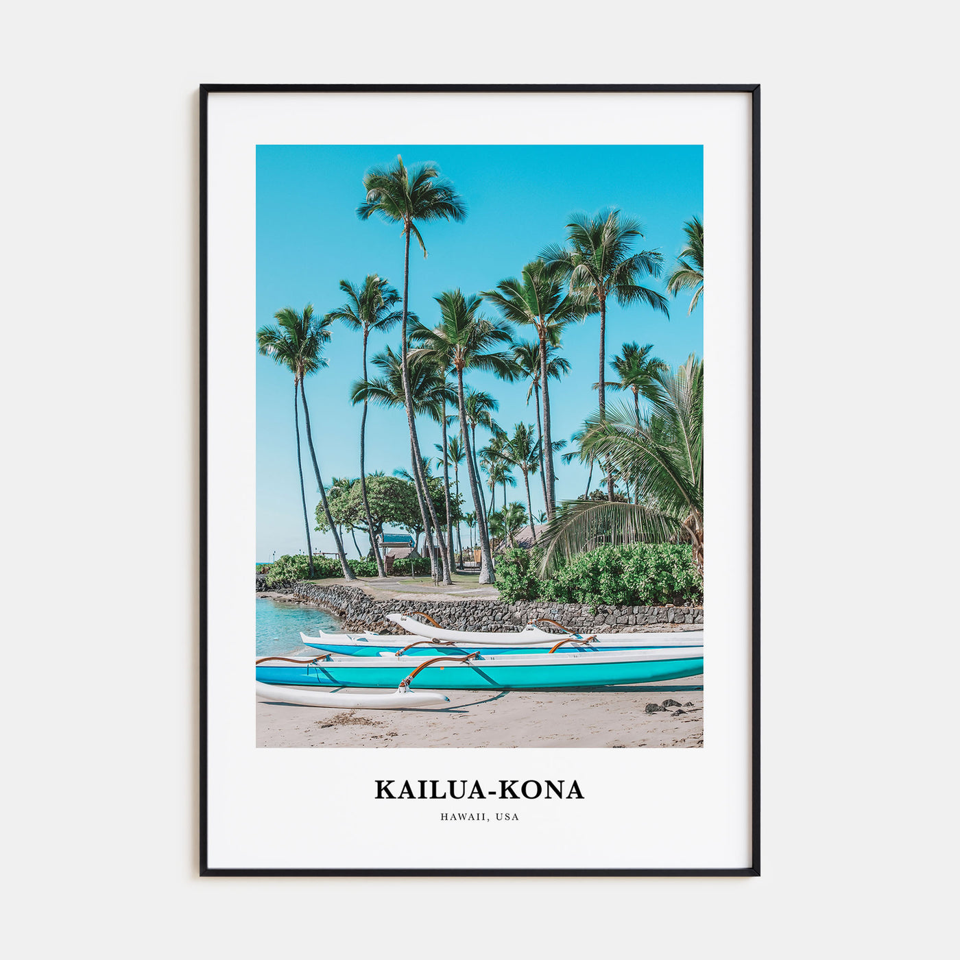 Kailua-Kona Portrait Color No 2 Poster