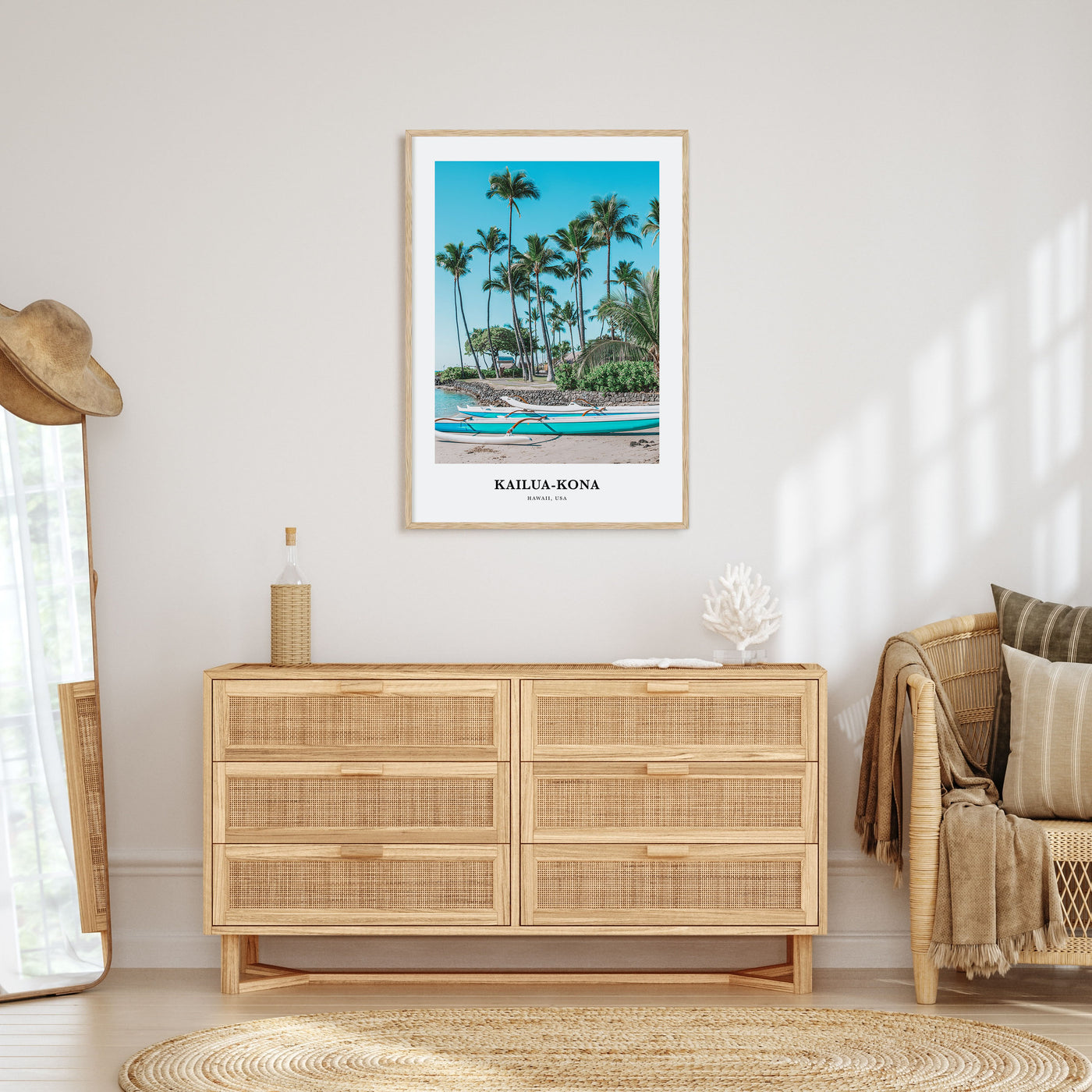 Kailua-Kona Portrait Color No 2 Poster