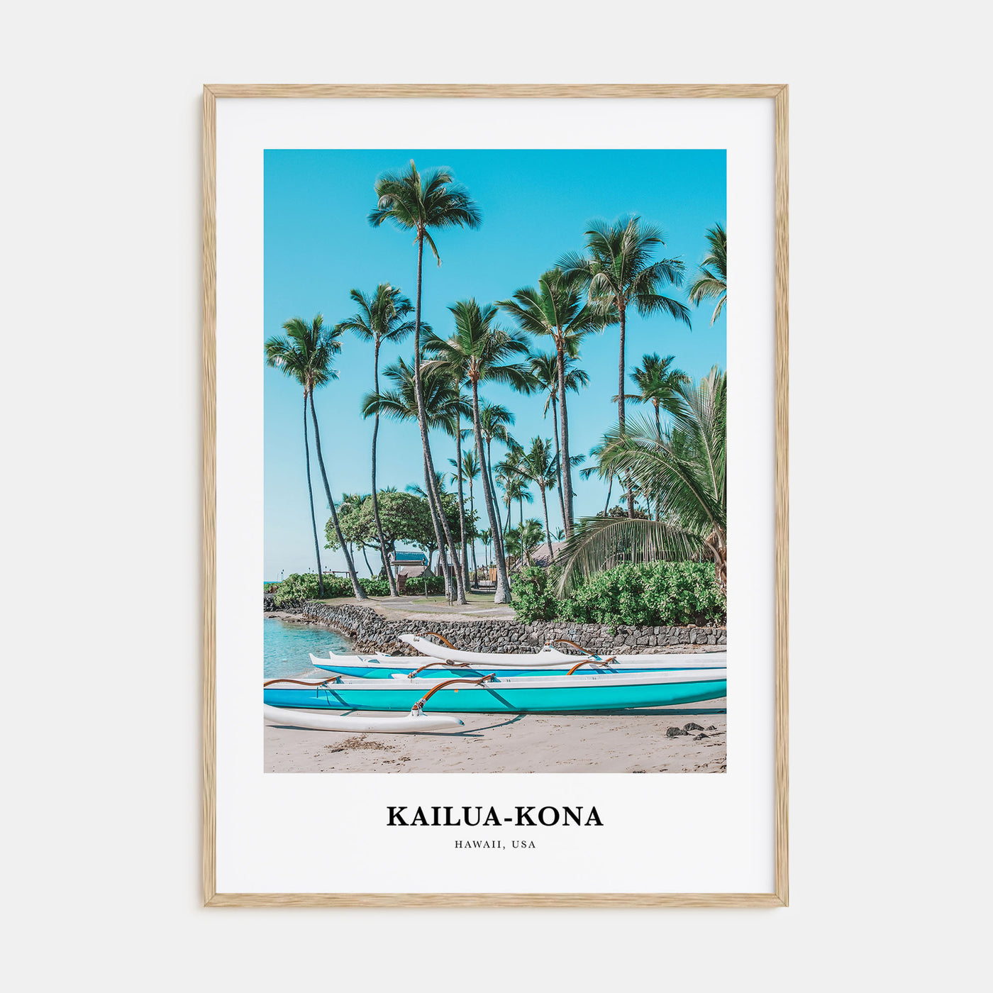 Kailua-Kona Portrait Color No 2 Poster