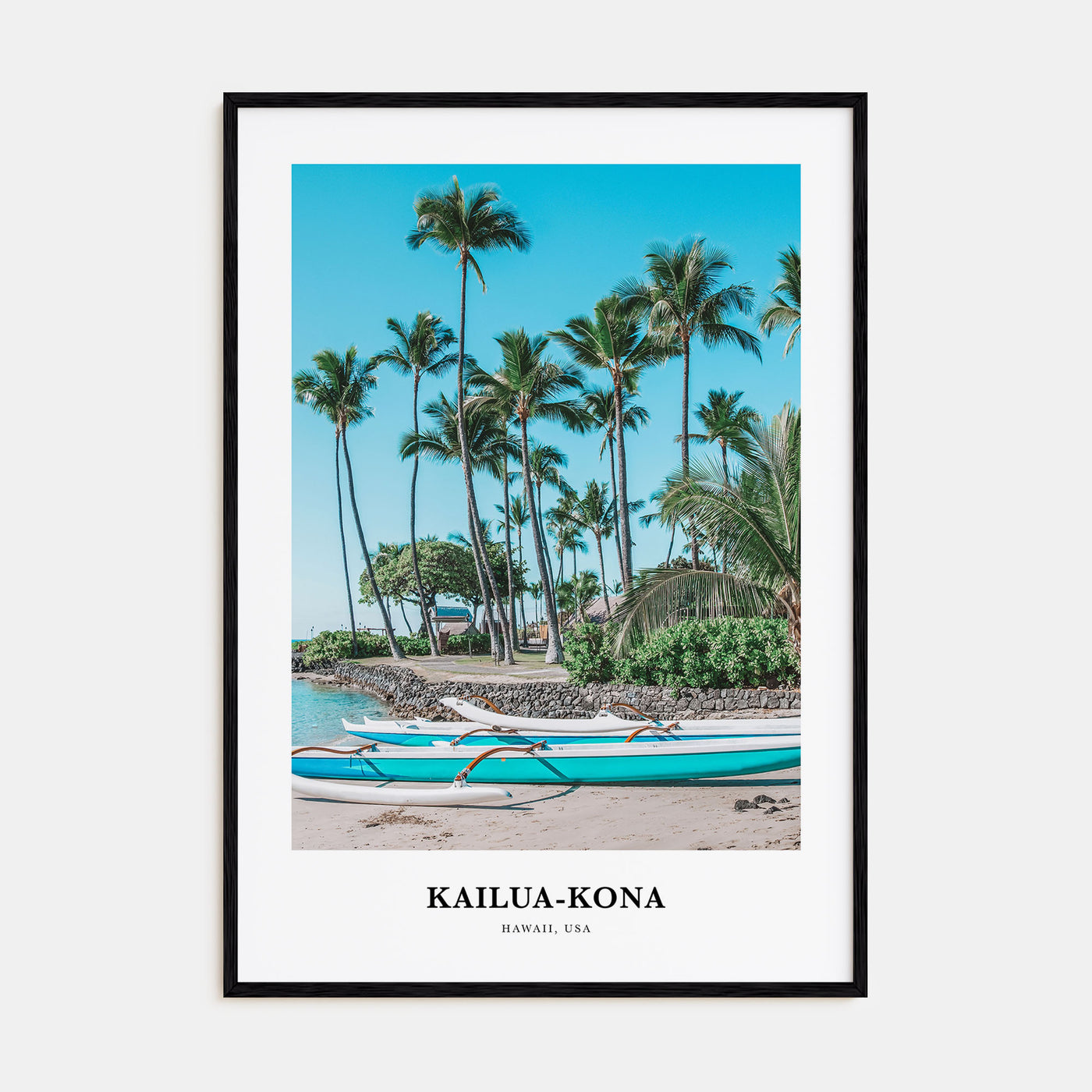 Kailua-Kona Portrait Color No 2 Poster