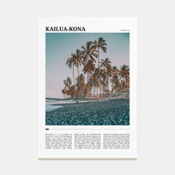 Kailua-Kona Travel Color No 1 Poster