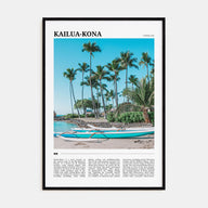 Kailua-Kona Travel Color No 2 Poster