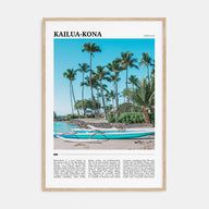 Kailua-Kona Travel Color No 2 Poster
