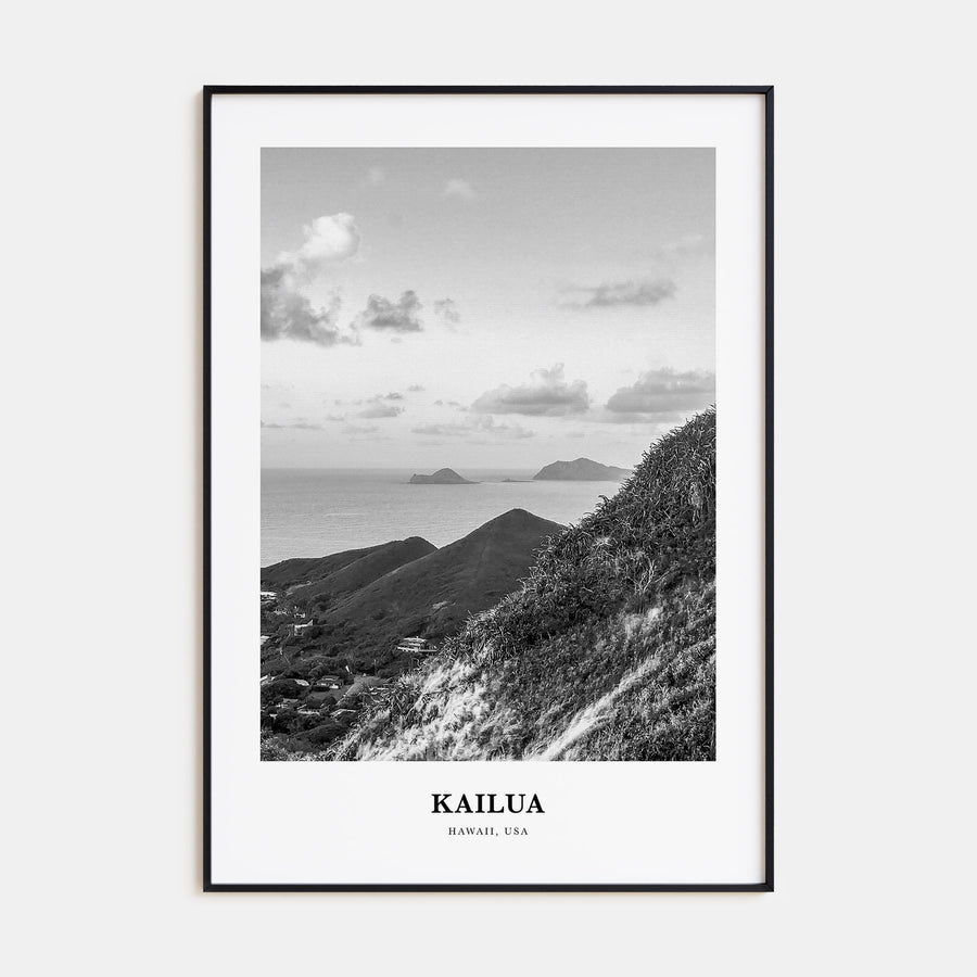 Kailua Portrait B&W Poster