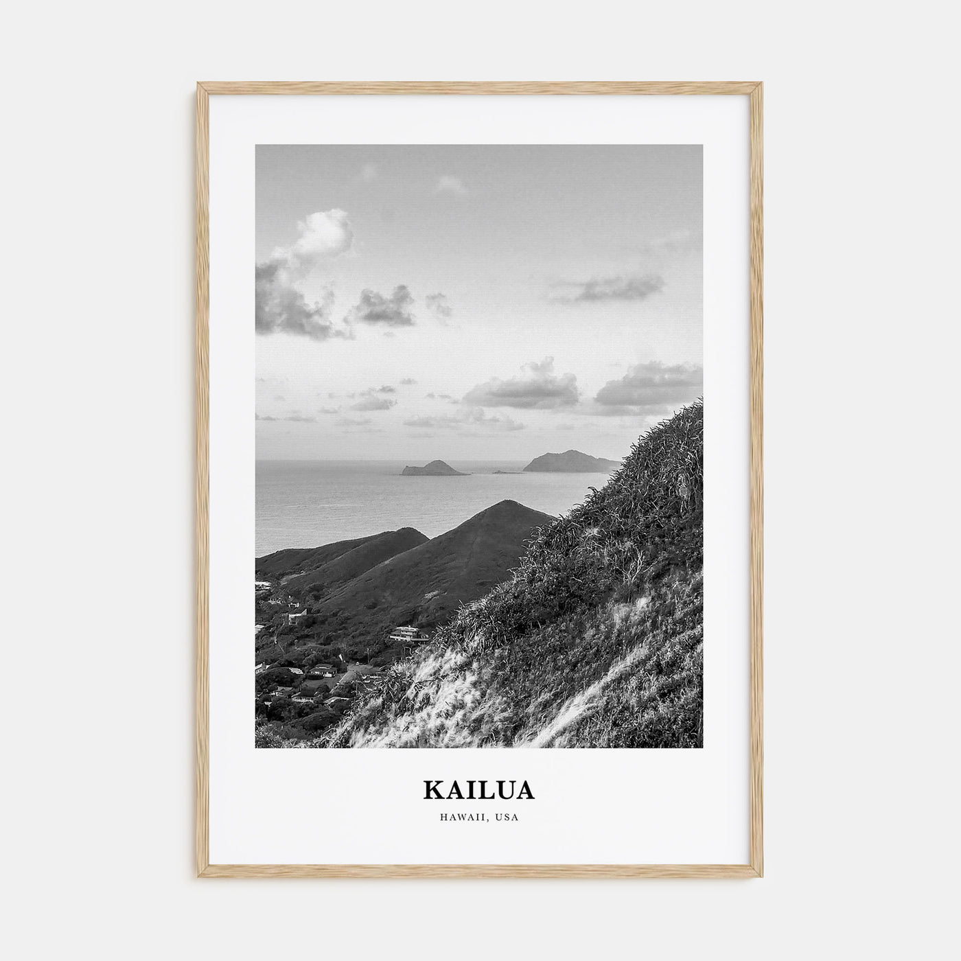 Kailua Portrait B&W Poster