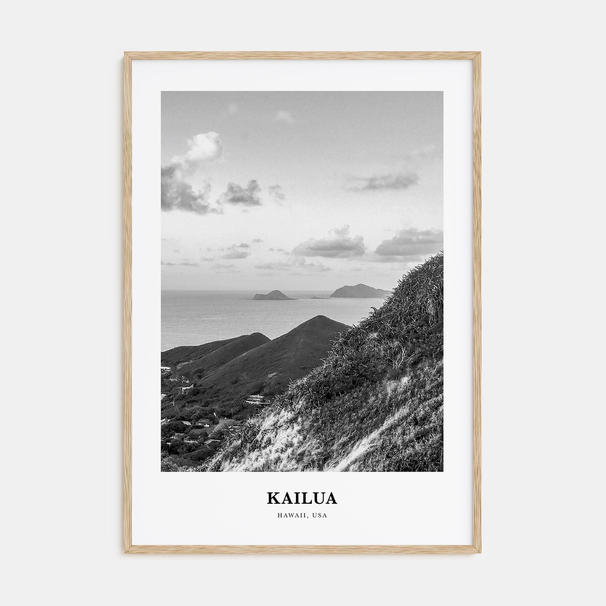 Kailua Portrait B&W Poster