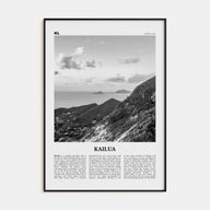 Kailua Travel B&W Poster