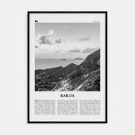 Kailua Travel B&W Poster