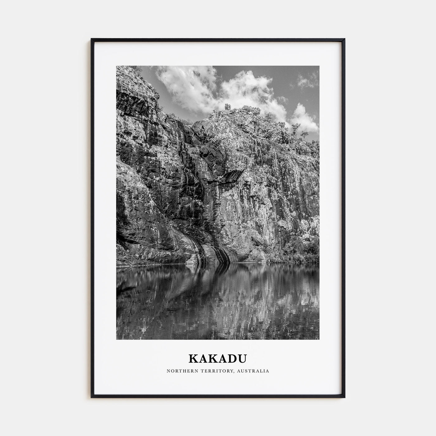 Kakadu Portrait B&W Poster