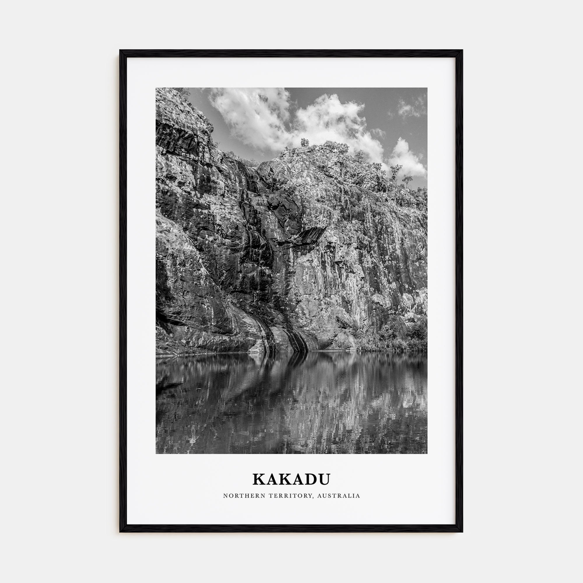 Kakadu Portrait B&W Poster