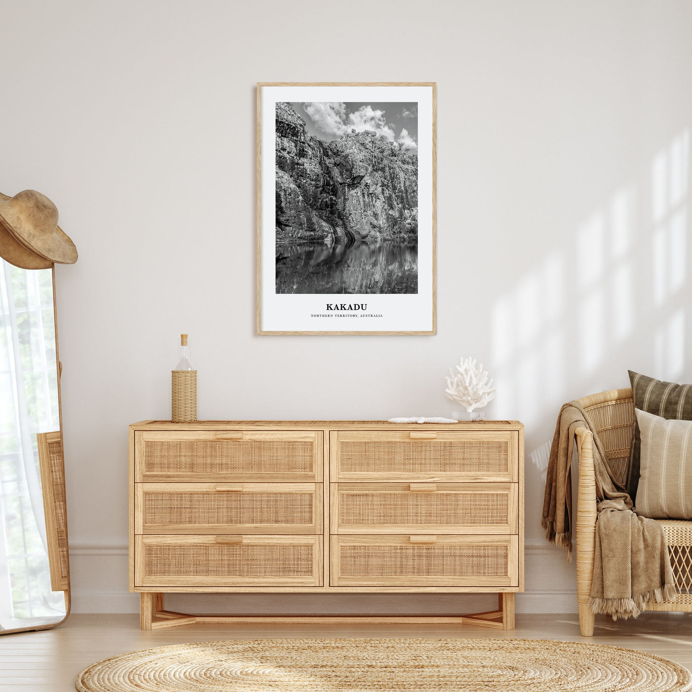 Kakadu Portrait B&W Poster