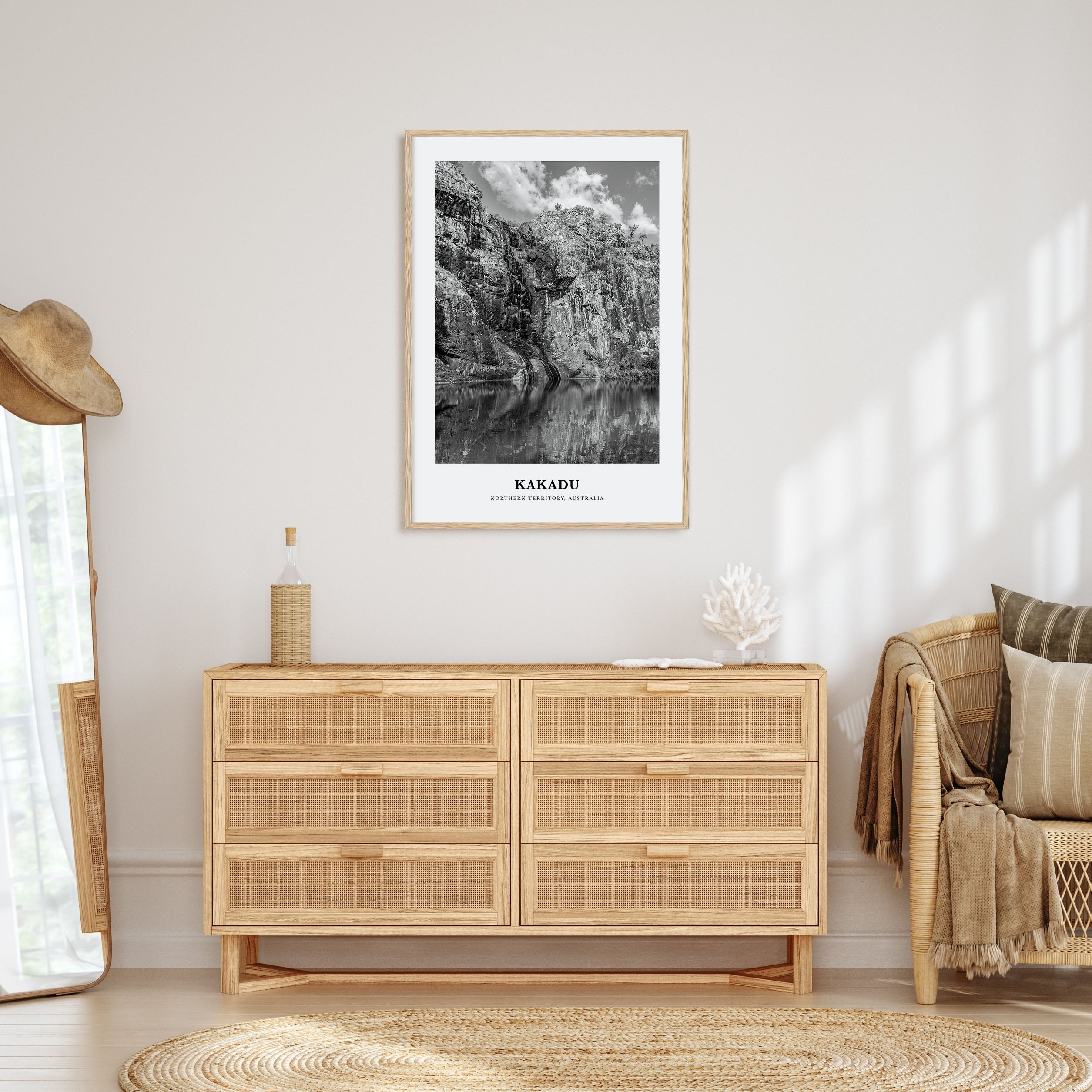 Kakadu Portrait B&W Poster