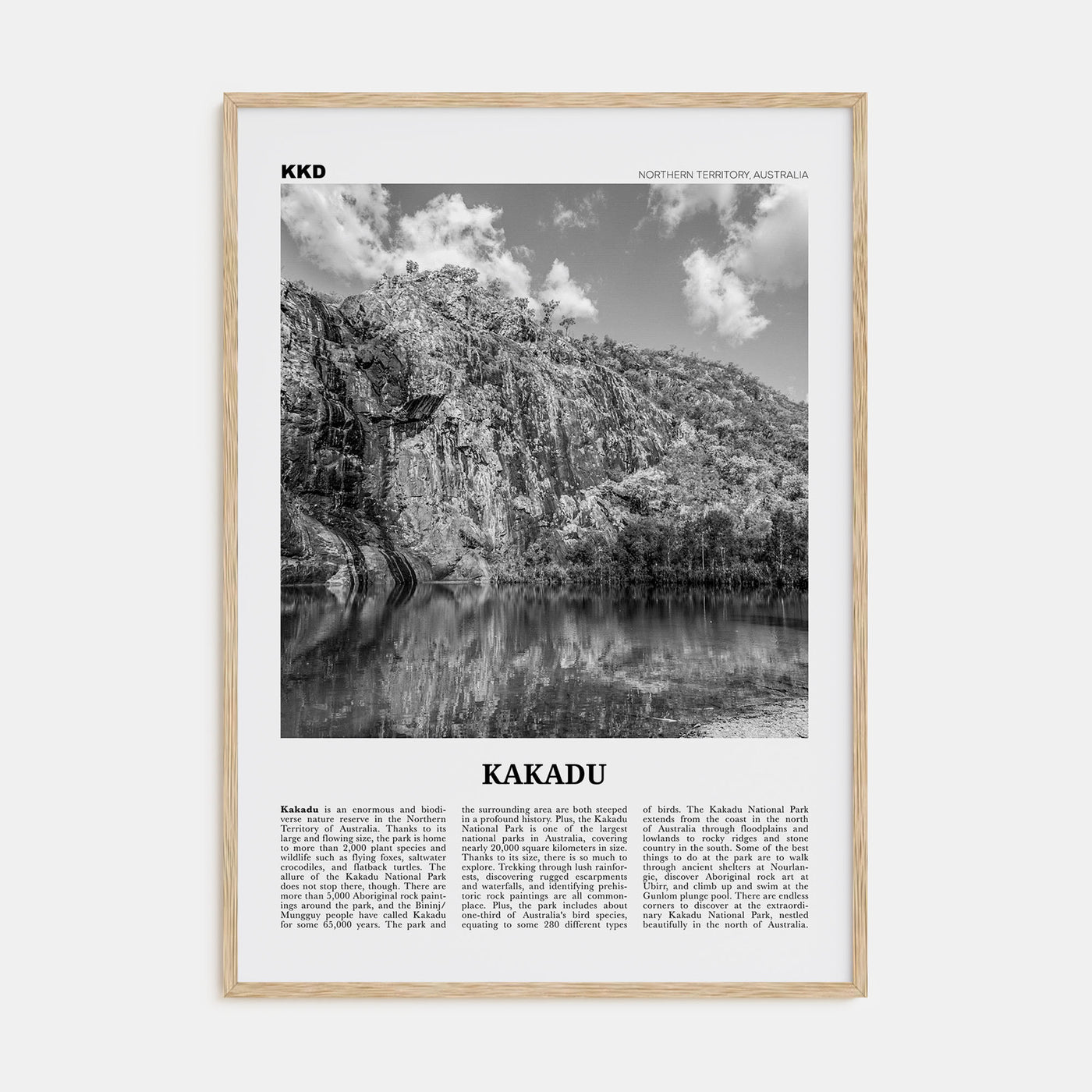 Kakadu Travel B&W Poster