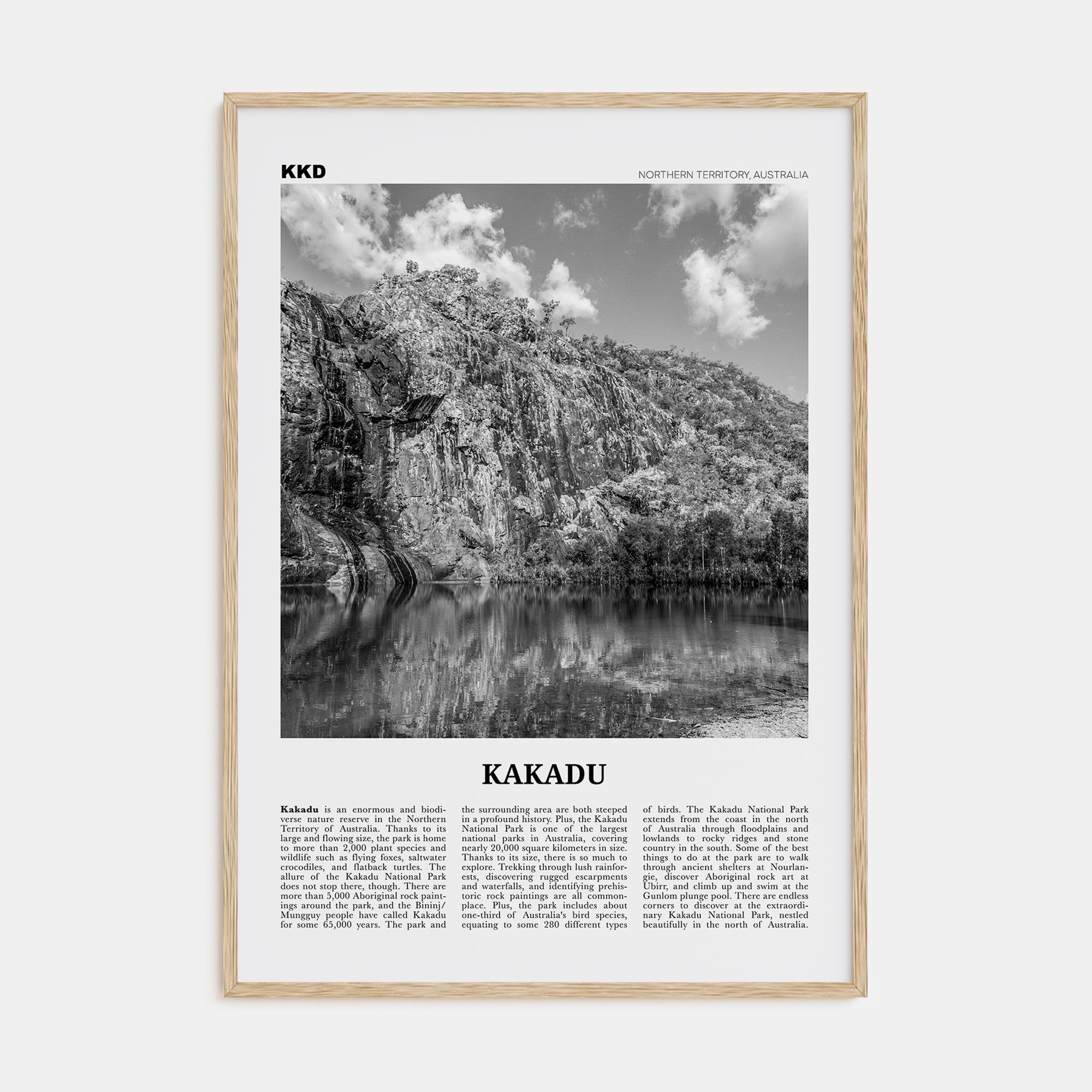 Kakadu Travel B&W Poster