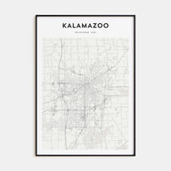Kalamazoo Map Portrait Poster