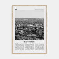 Kalgoorlie Travel B&W Poster