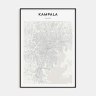Kampala Map Portrait Poster