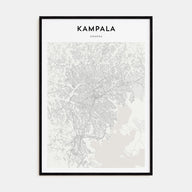 Kampala Map Portrait Poster