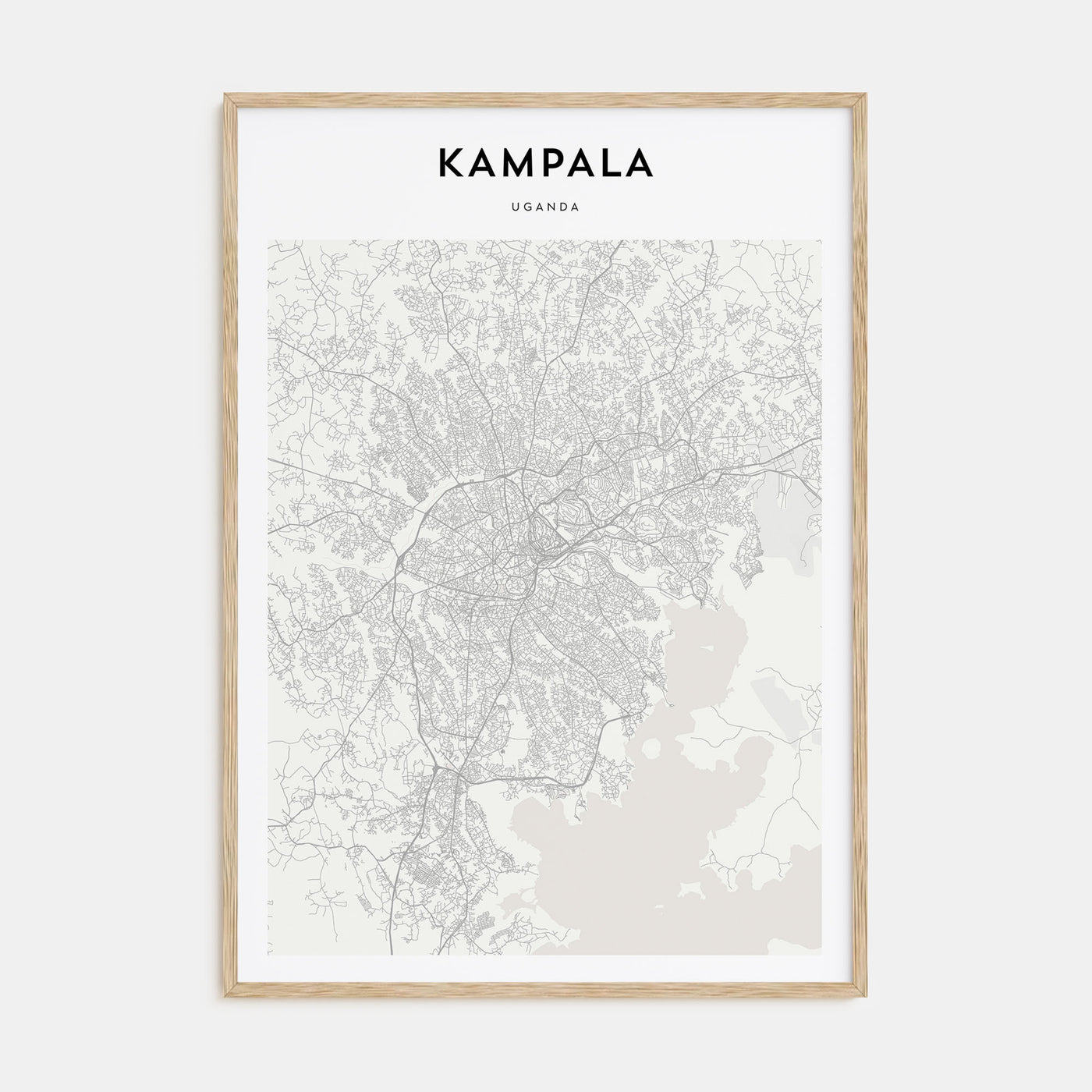 Kampala Map Portrait Poster