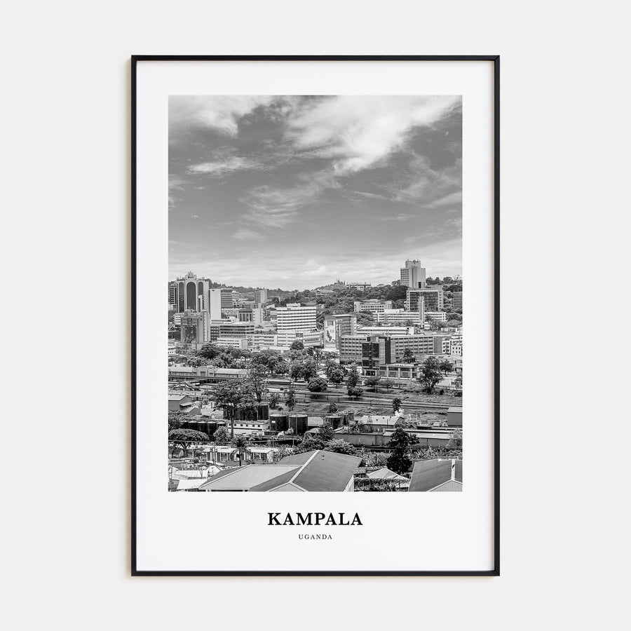Kampala Portrait B&W Poster