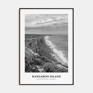 Kangaroo Island Portrait B&W Poster