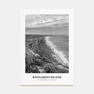 Kangaroo Island Portrait B&W Poster