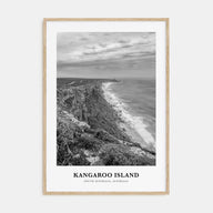 Kangaroo Island Portrait B&W Poster