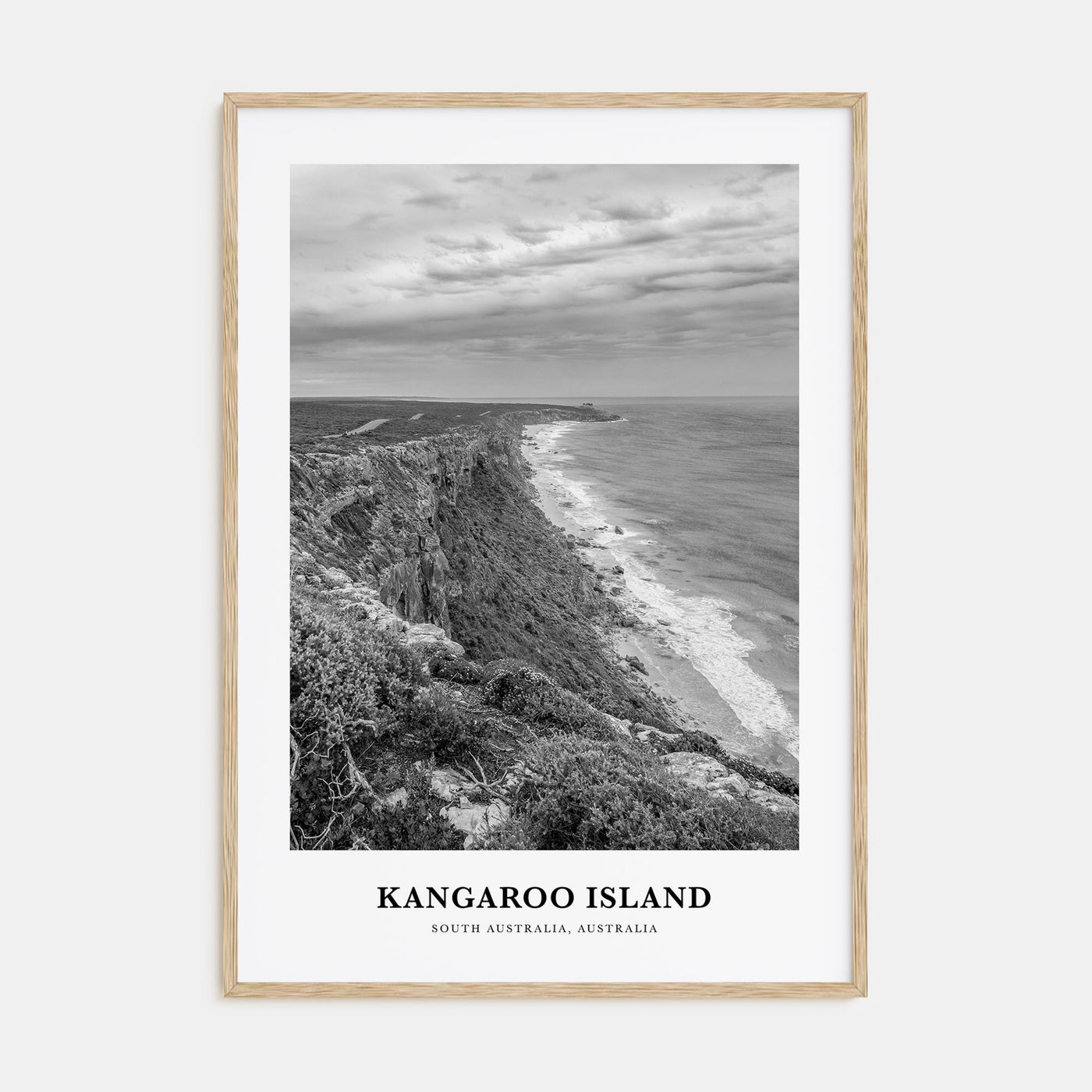 Kangaroo Island Portrait B&W Poster