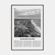 Kangaroo Island Travel B&W Poster