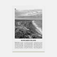 Kangaroo Island Travel B&W Poster