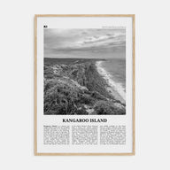 Kangaroo Island Travel B&W Poster