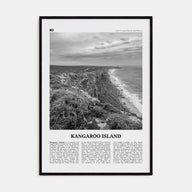 Kangaroo Island Travel B&W Poster