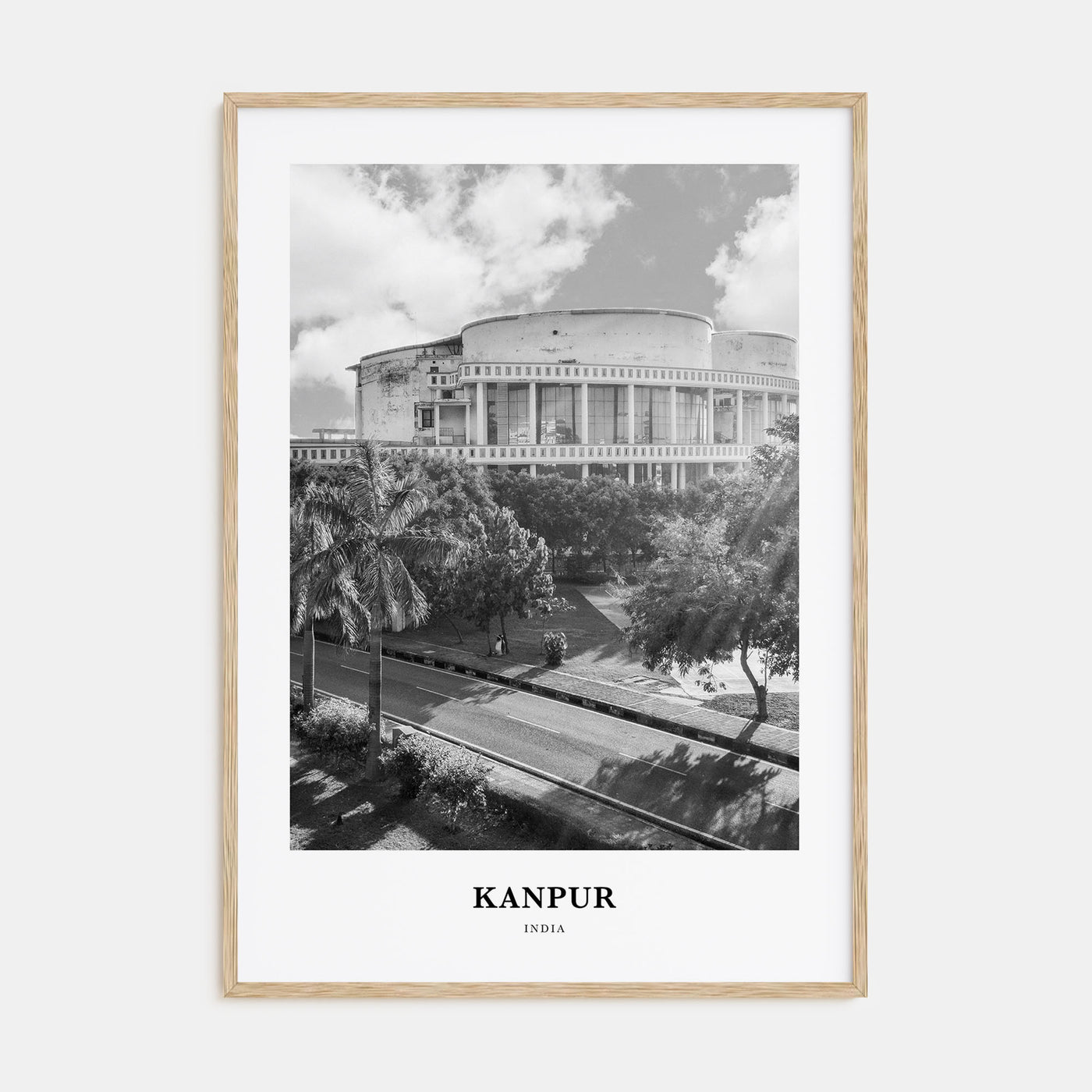 Kanpur Portrait B&W Poster