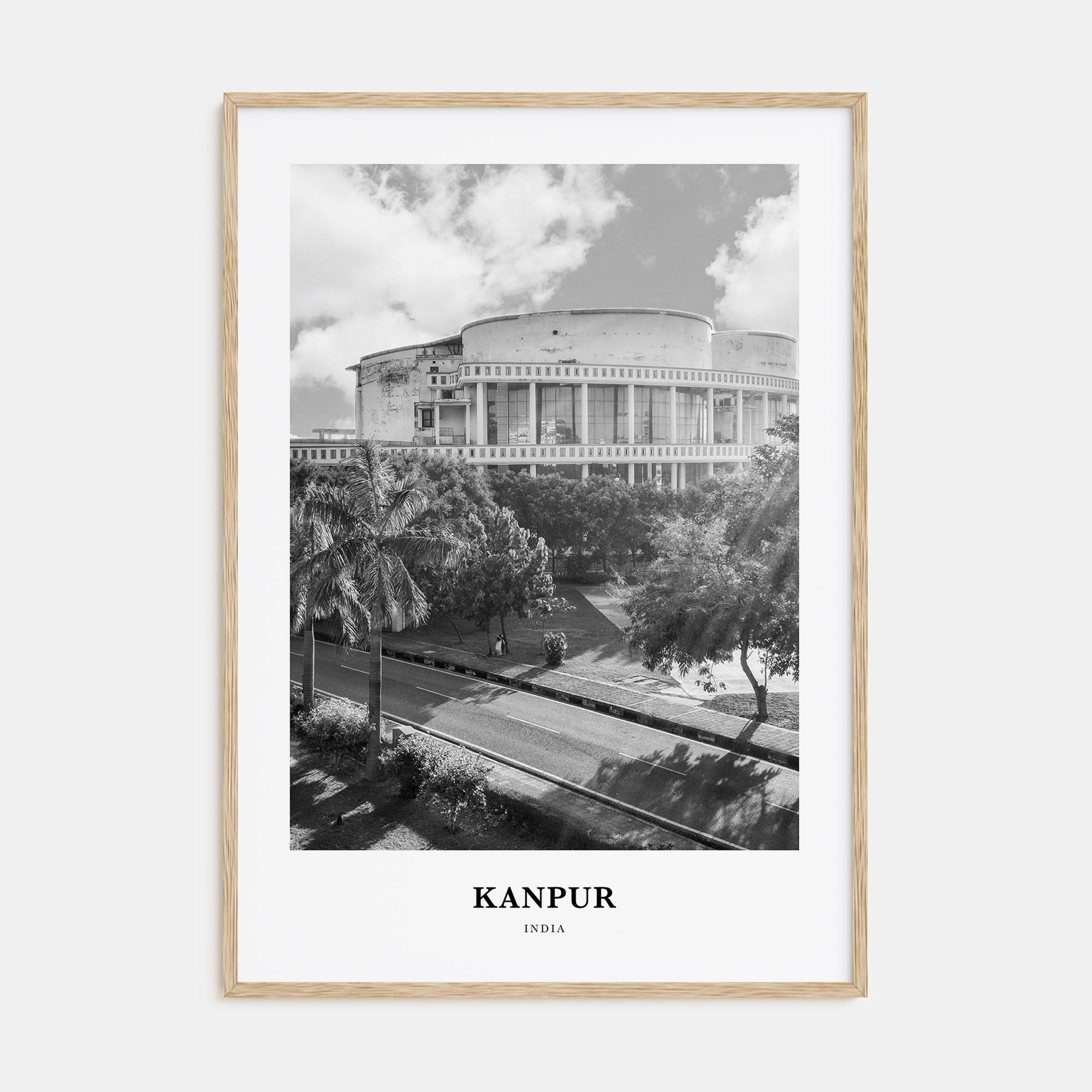Kanpur Portrait B&W Poster