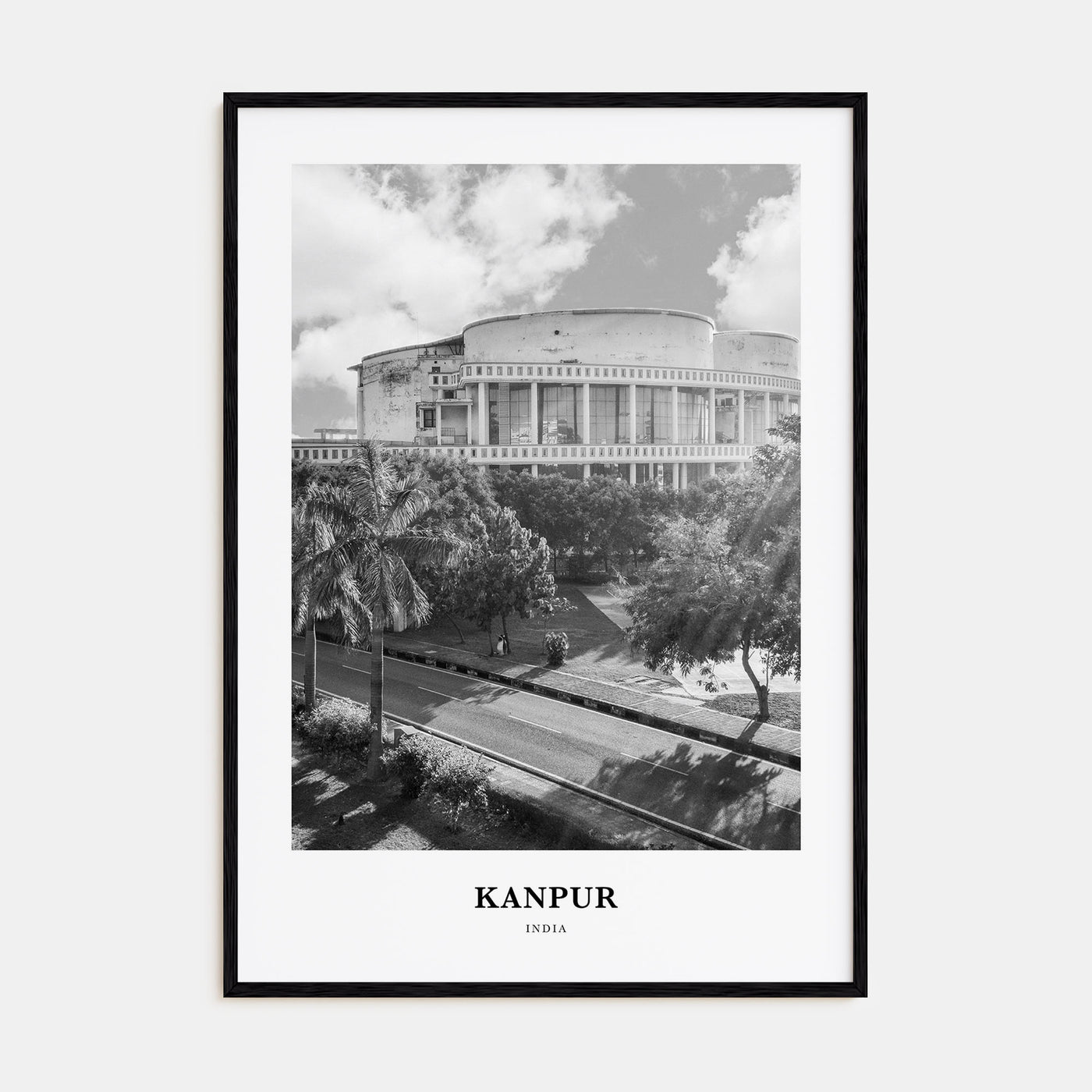 Kanpur Portrait B&W Poster