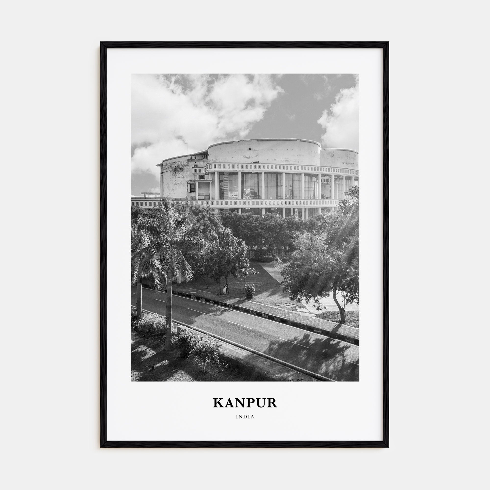 Kanpur Portrait B&W Poster
