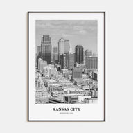 Kansas City Portrait B&W No 2 Poster