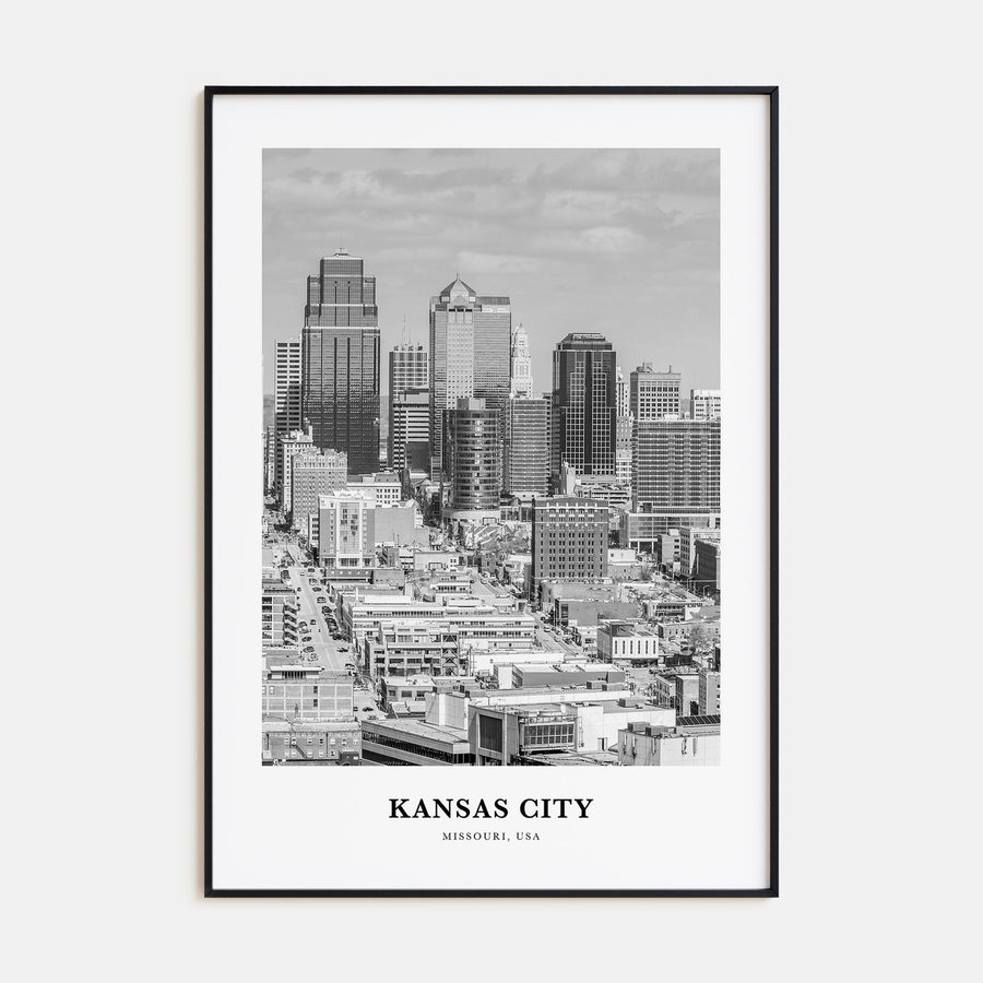 Kansas City Portrait B&W No 2 Poster