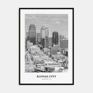 Kansas City Portrait B&W No 2 Poster