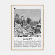 Kansas City Travel B&W No 1 Poster