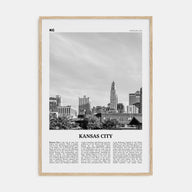 Kansas City Travel B&W No 2 Poster