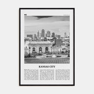 Kansas City Travel B&W No 3 Poster