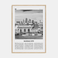 Kansas City Travel B&W No 3 Poster