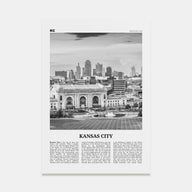 Kansas City Travel B&W No 3 Poster