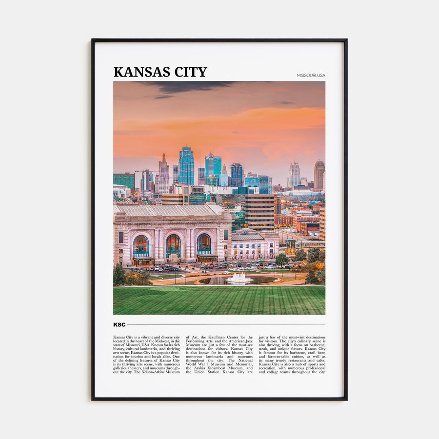 Kansas City Travel Color No 1 Poster