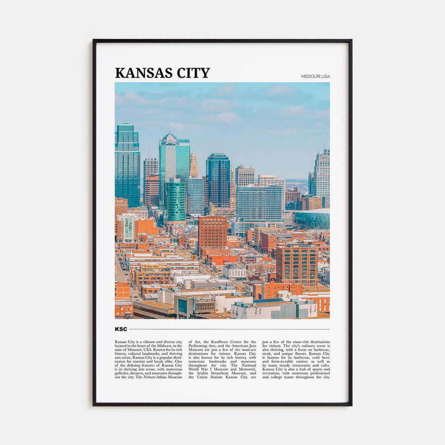 Kansas City Travel Color No 2 Poster